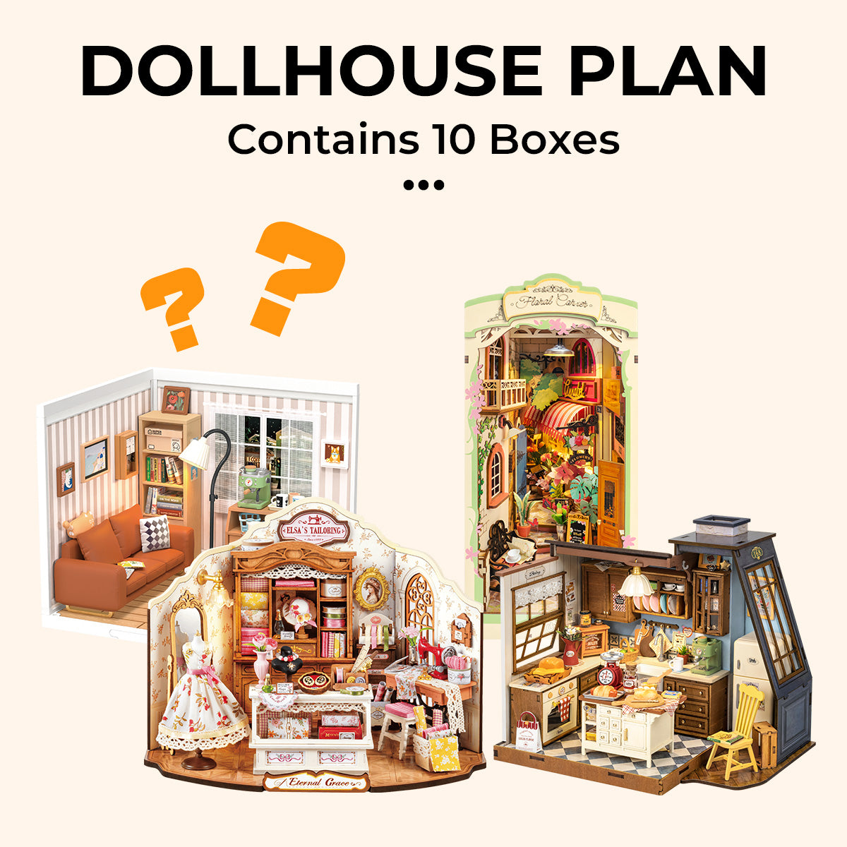 Robotime Subscription Box Dollhouse Plan