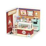 Rolife Flavorful Ice Cream DIY Miniature House DW018B, DIY miniature dollhouse kit, front product view