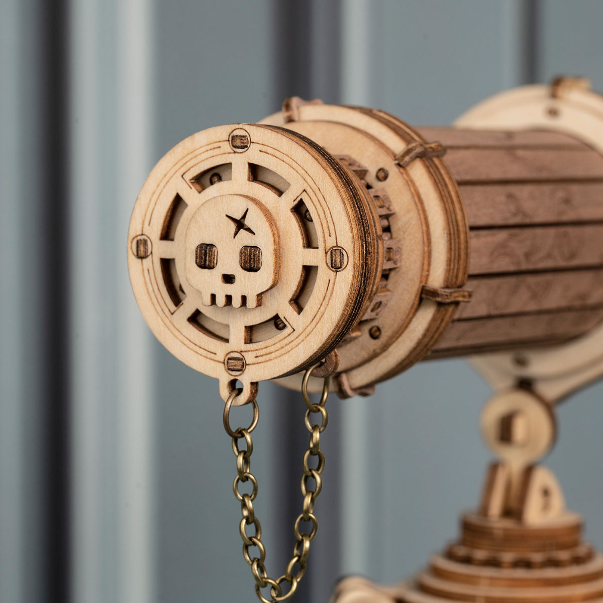 ROKR, Monocular Telescope, ST004, 3D wooden telescope puzzle, top-down view