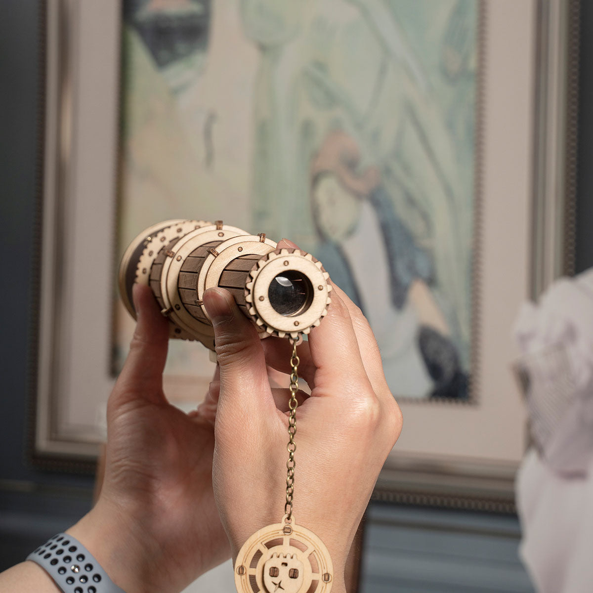 ROKR, Monocular Telescope, ST004, 3D wooden telescope puzzle, styled scene