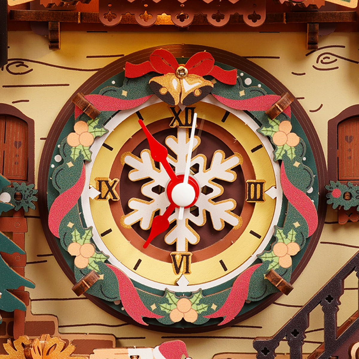 Christmas Wreath Clock