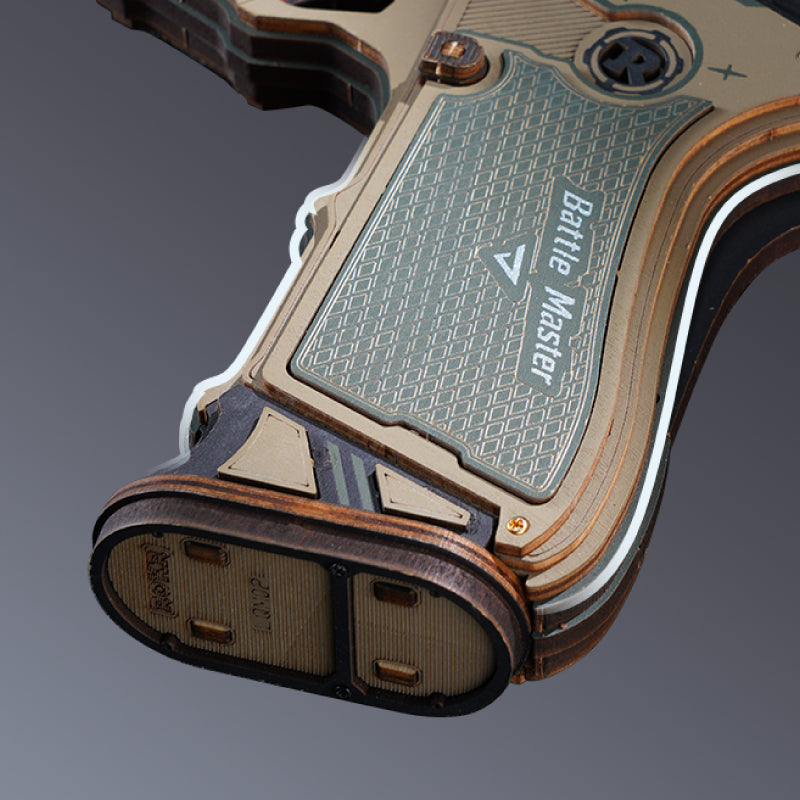 ROKR Legato C18 ergonomic layered wood grip and detachable magazine