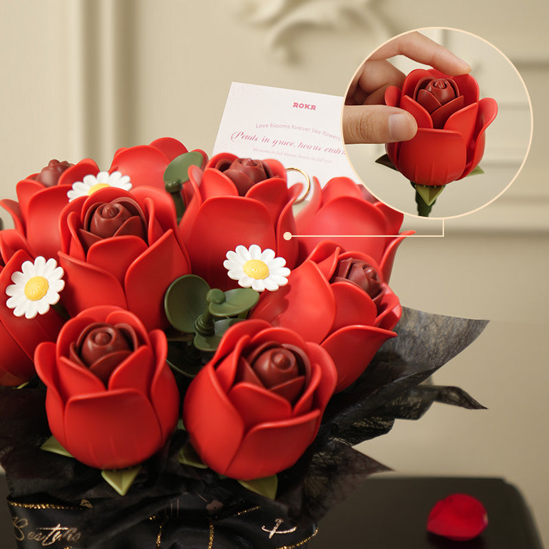 Wunderschönes Rosenblumengeschenk voller Leidenschaft und aufrichtigem Ausdruck