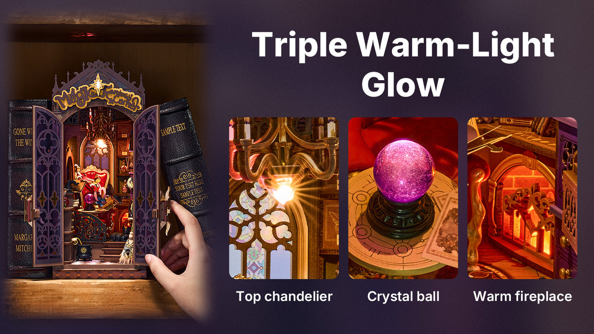 Rolife Magic Fantasy Corner DIY Book Nook Kit TGB14 section 5 desktop image 1
