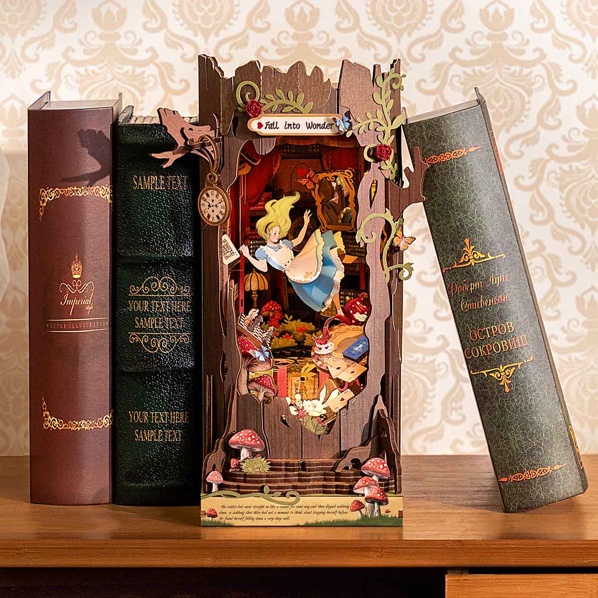 Rolife Fall Into Wonder DIY Book Nook Shelf Insert TGB12